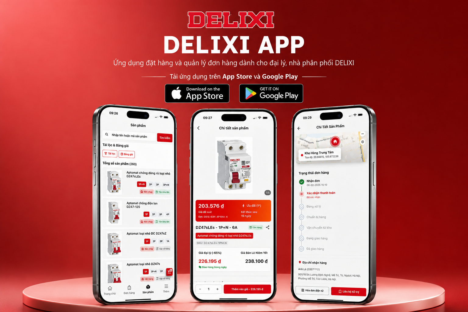 Ứng dụng DELIXI Mobile trên App Store và Google Play